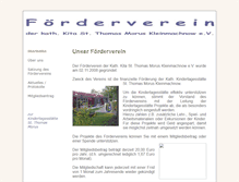 Tablet Screenshot of foerderverein.kath-kita-kleinmachnow.de